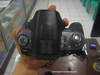 Hot shoe utk flashlight, ada mode dial yang mudah dijangkau